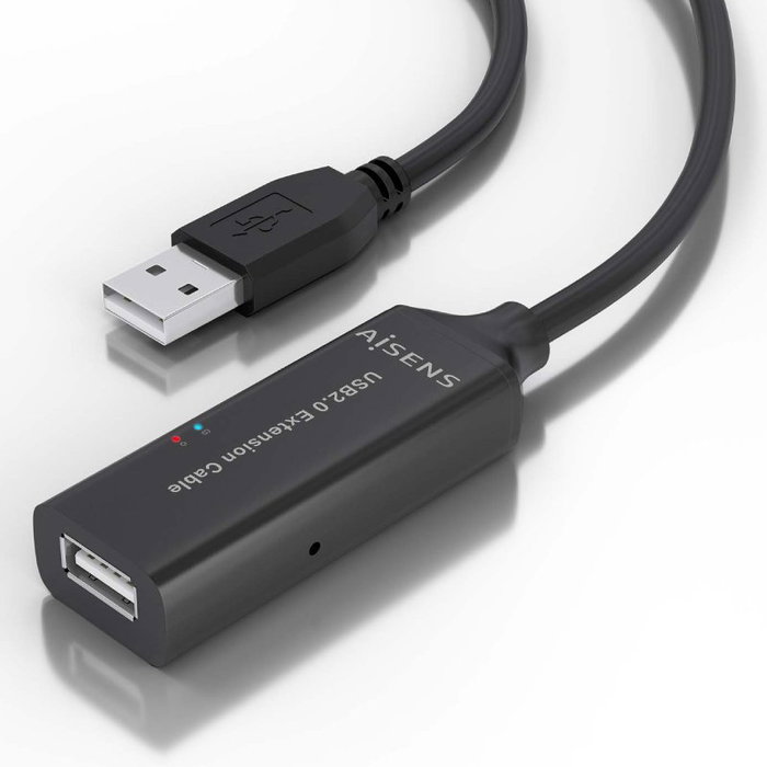 Aisens Cable USB 2.0 Prolongador con Amplificador 5m Negro A101-0914 Aisens Cable USB 2.0 Prolongador con Amplificador 5m Negro A101-0914